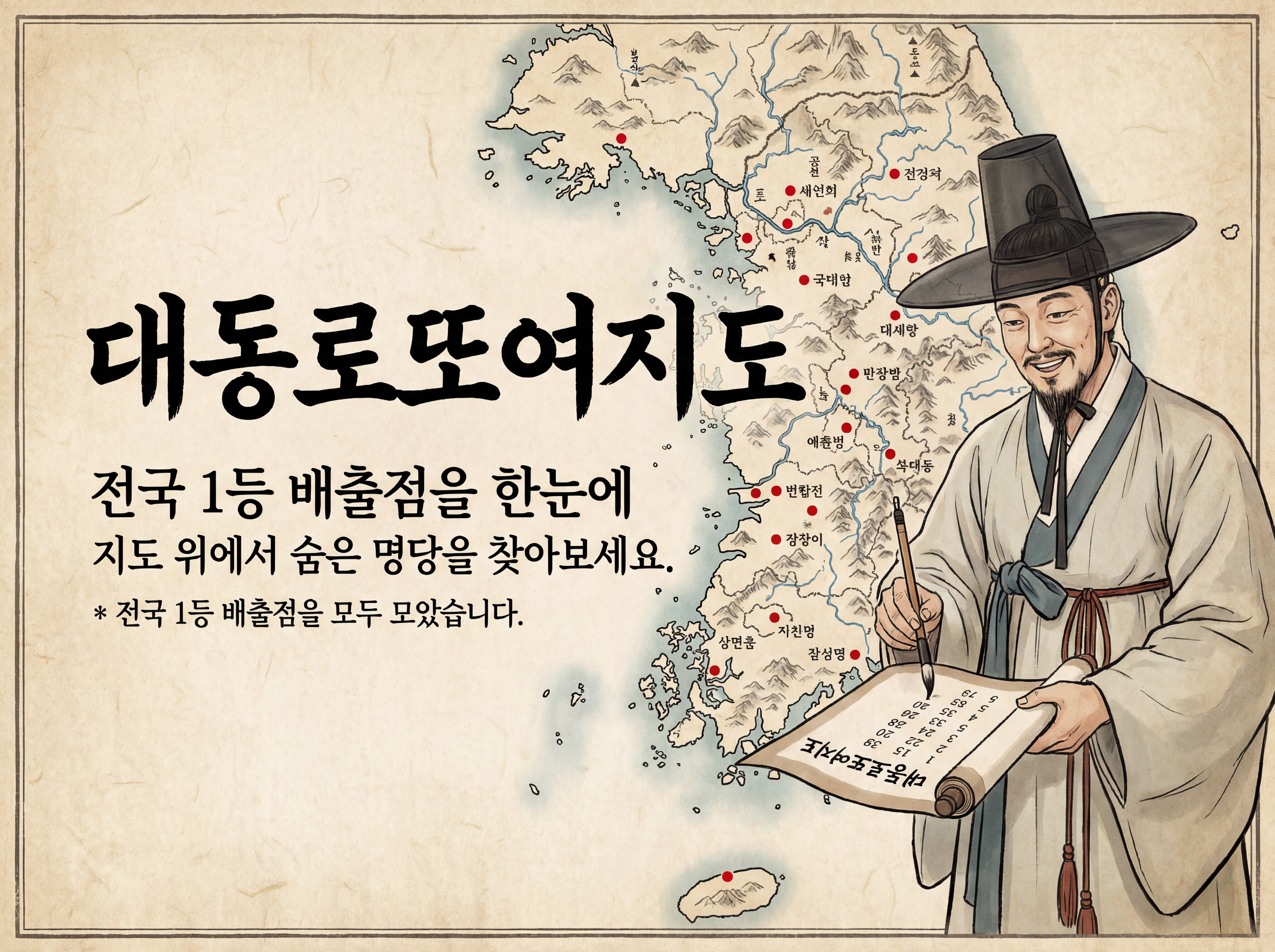 전국 로또 명당 지도